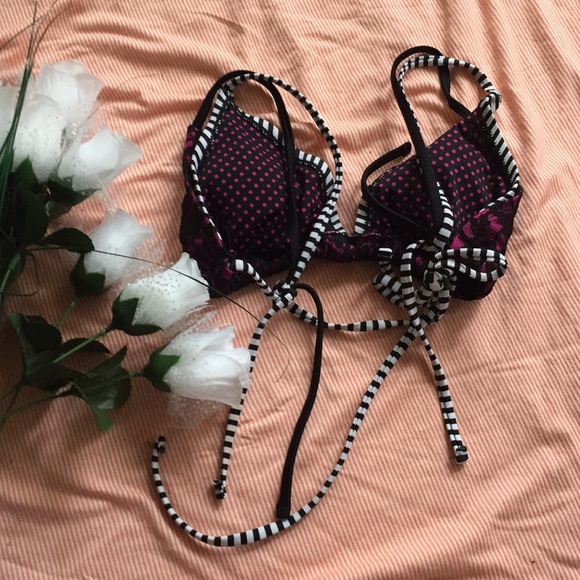 Material Girl one piece paddled swim suit bra Sz:L - Picture 4 of 8